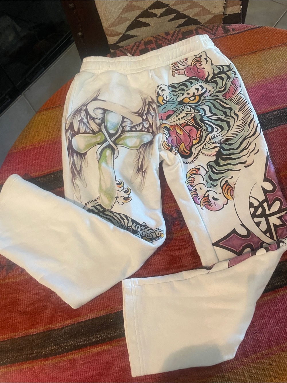 Eternal Art Wear Tiger , Cross  Drawstring Sweats - Picture 6 of 10